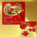 Recherche de poisson rouge puzzles Moderne
