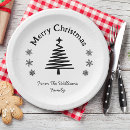 Recherche de arbre noir et blanc assiettes Élégant