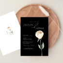 Recherche de noir et blanc rose mariage invitations Simple