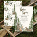Recherche de forêt baby shower invitations Bois