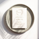 Recherche de crête invitations Monogramme