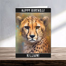 Recherche de cheetah anniversaire cartes Guépard