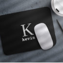 Recherche de nom masculin tapis souris Monogrammé