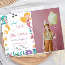 Recherche de sirène blonde invitations Pour enfants