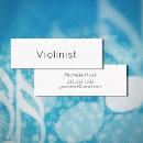 Recherche de violoniste cartes visite Simple
