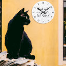 Recherche de black cat horloges Chats