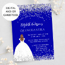 Suche nach königsblau quinceanera einladungen Kleid