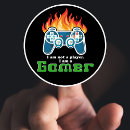 Recherche de flamme bleue autocollants Noir