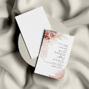 Recherche de pampas mariage invitations Bohémien