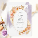 Recherche de rose pêche mariage invitations Orange