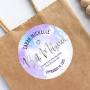 Recherche de aquarelle tendance autocollants Violet
