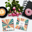 Suche nach retro regenbogen visitenkarten Abstrakt