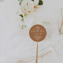 Recherche de monogramme vintage autocollants Joint d'enveloppe