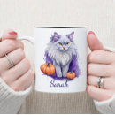 Recherche de halloween chat tasses Violet