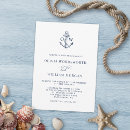 Recherche de navy blue and white invitations Bride