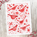 Suche nach rotes muster postkarten Modern