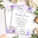 Recherche de purple bridal shower invitations Fleurs