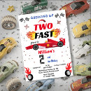 Recherche de voiture de course rouge invitations Bleu