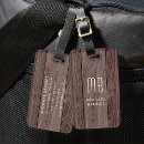 Recherche de brun bagages étiquettes Monogrammé