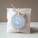 Recherche de bleu romantique mariage autocollants Classique