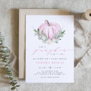 Recherche de de bébé de citrouille invitations C'est une fille