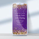 Recherche de purple and gold invitations Scintille