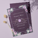 Recherche de violet foncé mariage invitations De