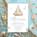 Recherche de ahoy baby shower garçon invitations Aquarelle