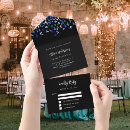 Recherche de bleu et noir invitations Rsvp
