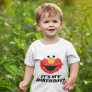 Recherche de elmo de rue de sésame bébé tshirts Premier anniversaire