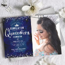 Recherche de quinceanera bleu marine invitations Latina espagnole mexicaine