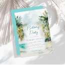 Recherche de paysage tropical invitations Élégant moderne
