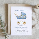 Recherche de poussette bébé invitations C'est un garçon