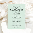 Recherche de menthe verte invitations Bride