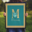 Suche nach letter m poster Gold