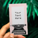 Suche nach vintage schreibmaschine visitenkarten Autor