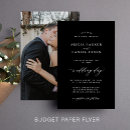 Recherche de black and white mariage invitations Typographie