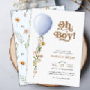 Recherche de blue floral baby shower invitations Bleu et or