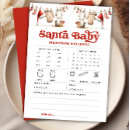 Recherche de christmas baby shower games Père noël bébé