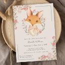Recherche de illustration de renard invitations Mother to be