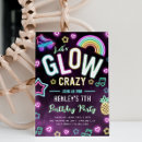 Recherche de partie de lueur invitations D'anniversaire éclatante