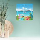 Suche nach tropischer flamingo wanduhren Strand