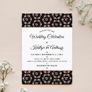 Recherche de noir et blanc rose mariage invitations Tendance