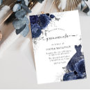 Recherche de quinceanera bleu marine invitations Floral