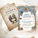 Recherche de wild baby shower invitations Rustique