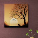 Suche nach baum silhouette leinwandbilder Abend