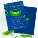 Recherche de pois dans une cosse invitations Jumeaux