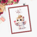 Recherche de chat chibi cartes postales Mignon