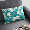 Recherche de méduse coussins Bleu