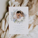 Recherche de doux mariage invitations Bleu poussiéreux